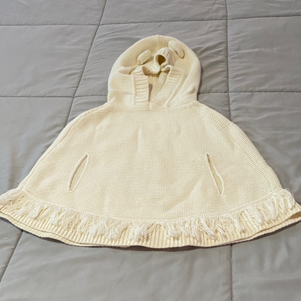 Gap Cream Hooded Cape For Kids